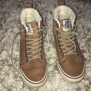 Brown water proof vans